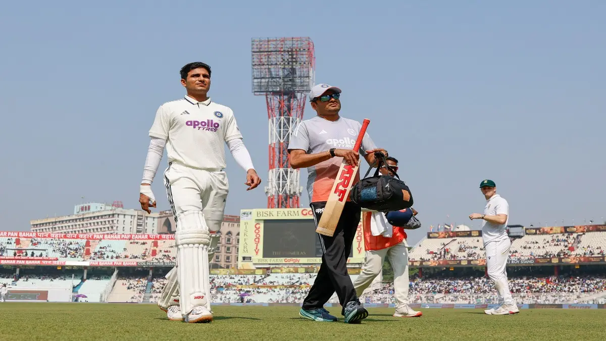 India Suffer Severe Blow, Shubman Gill To Miss Remainder Of 1st Test Against South Africa In Kolkata Shubman Gill walks off the pitch