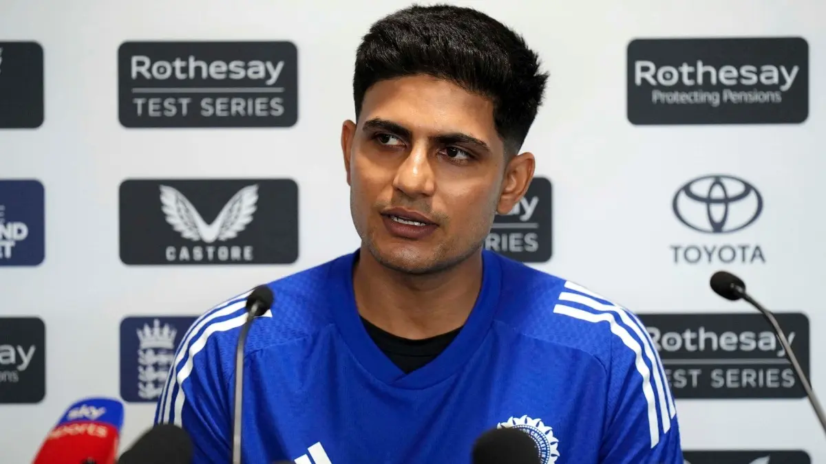 Shubmna Gill addresses the media ahead of the India vs England 2nd Test