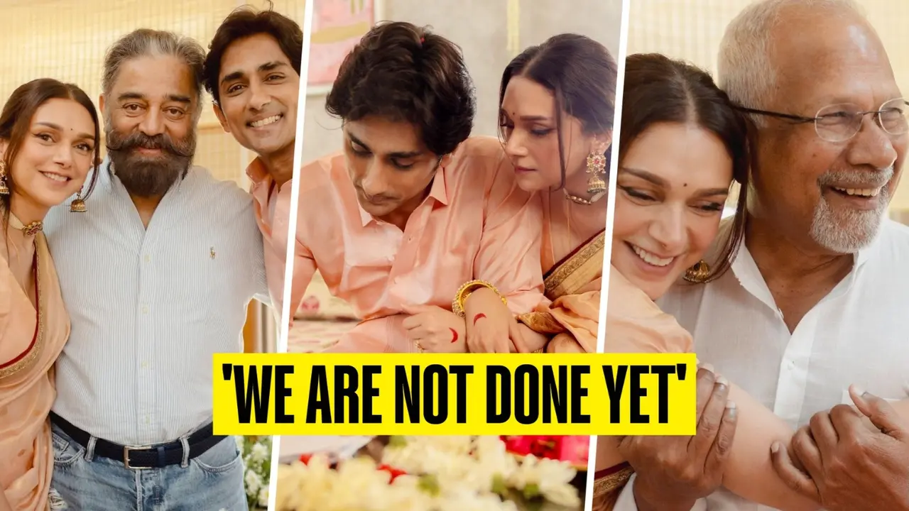 Aditi Rao Hydari-Siddharth Register Marriage On Diwali, Kamal Haasan, Mani Ratnam Attend Ceremony Siddharth's New Wedding Pics