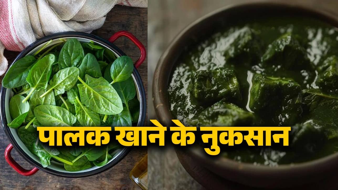 side effects of eating spinach palak khane ke nuksan health tips