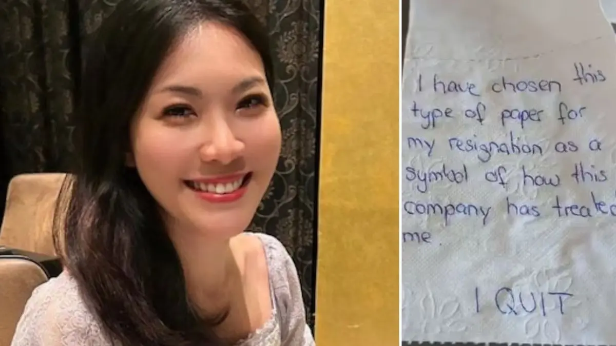 Singapore Employee's Toilet Paper Resignation Letter Goes Viral Singapore Employee's Toilet Paper Resignation Letter Goes Viral