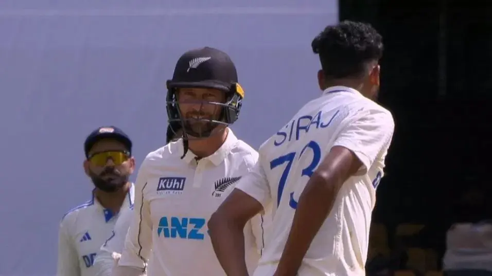 Mohammed Siraj SLEDGES Devon Conway During Bengaluru Test Between India-New Zealand | WATCH Siraj And Conway Involved In A Heated Exchange