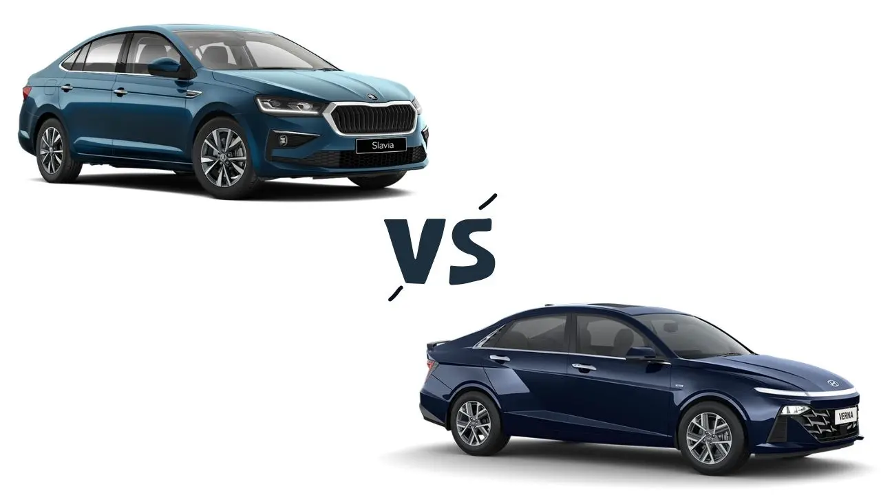 Skoda Slavia vs Hyundai Verna - Which Petrol Sedan to Choose Around ₹20 Lakh? Skoda Slavia vs Hyundai Verna