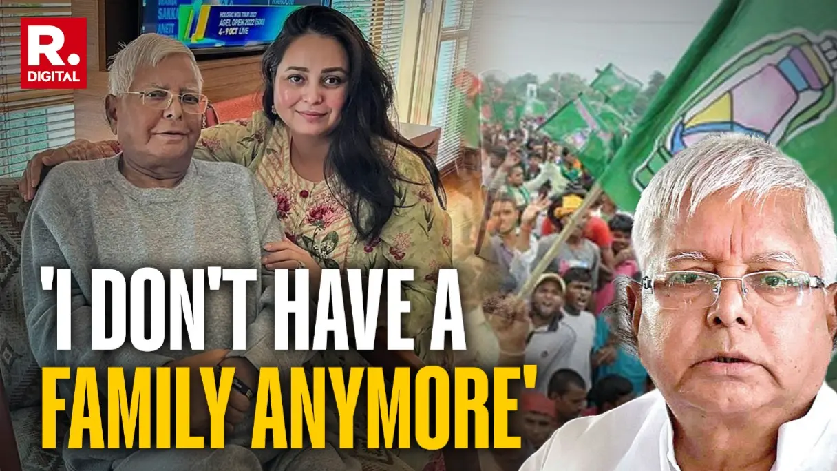 'Slipper Raised to Hit Me': Lalu Prasad's Daughter Rohini Acharya After Being 'Forced' to Sever Family Ties 'Slipper Raised to Hit Me': Lalu Prasad's Daughter Rohini Acharya After Being 'Forced' to Sever Family Ties