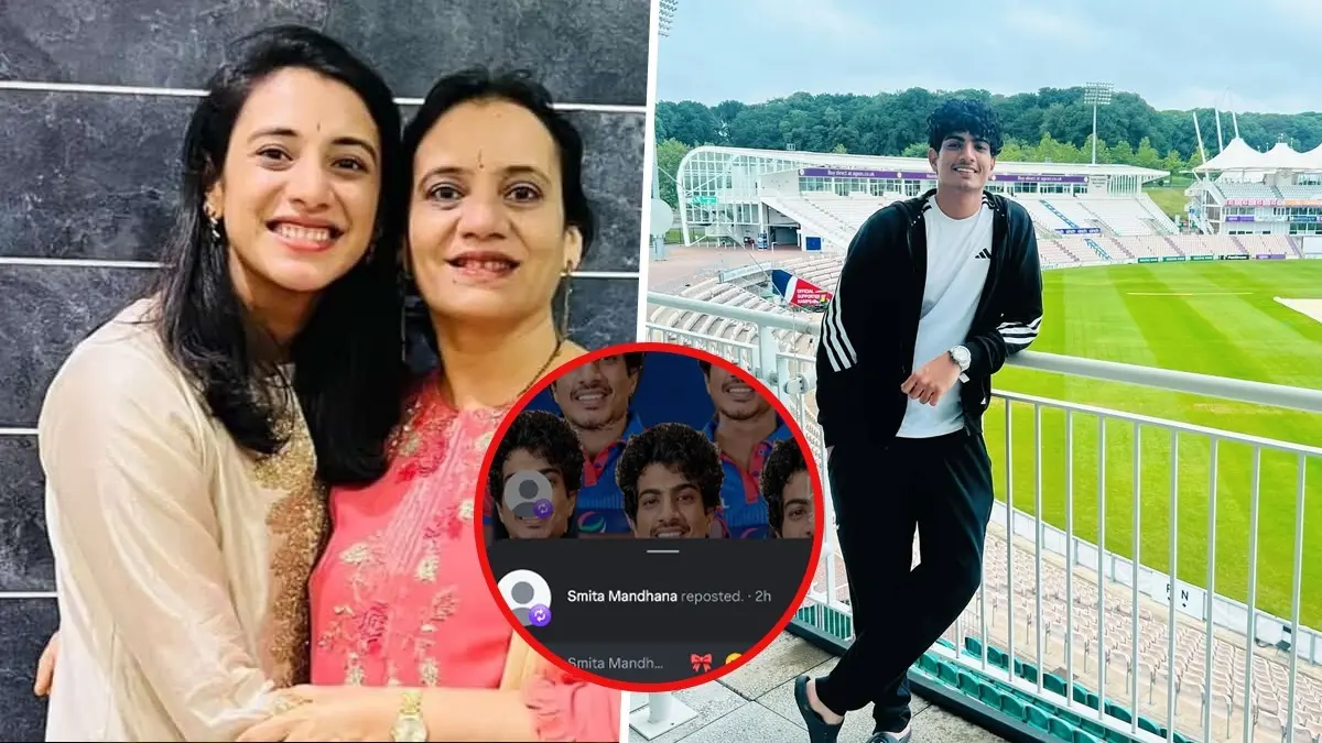 Smriti Mandhana's Mother Shares Her And Palaash Muchhal's Meme After RCB Wins WPL 2026, Internet In Splits Smriti Mandhana and Palaash Muchhal's wedding was cancelled last year