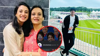 Smriti Mandhana's Mother Shares Her And Palaash Muchhal's Meme After RCB Wins WPL 2026, Internet In Splits Smriti Mandhana and Palaash Muchhal's wedding was cancelled last year