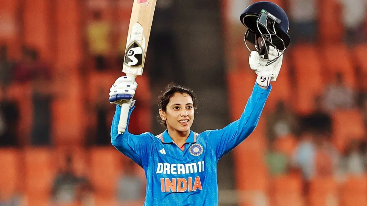 Smriti Mandhana Signals Unwavering Confidence As Team India Prepare For Women's World Cup 2025: 'The Key Is To Stay Focused' Smriti Mandhana celebrates after scoring a century