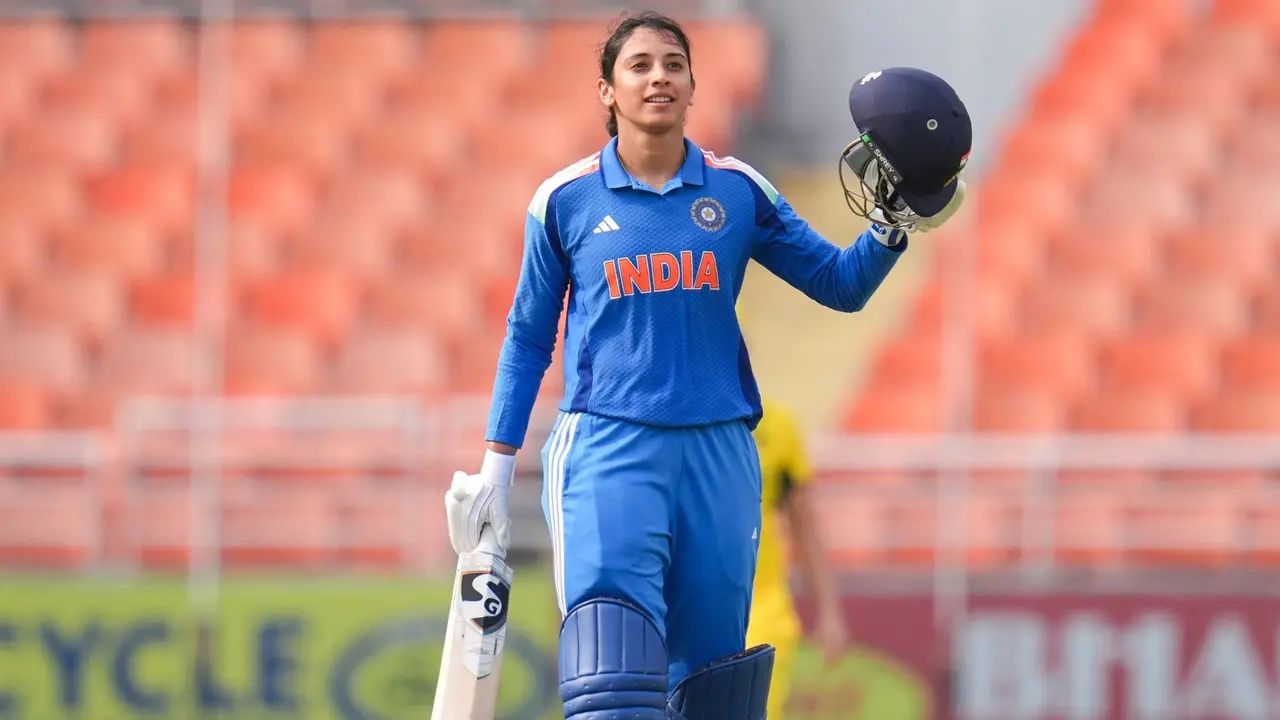 smriti mandhana record breaking hundreds of 77 balls india women vs Australia women 2nd odi