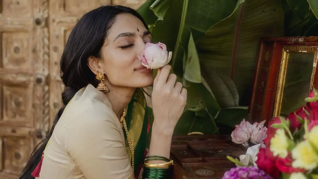 Sobhita Dhulipala Dons Colourful Silk Saree To Kick Off Wedding Preparations Sobhita Dhulipala.
