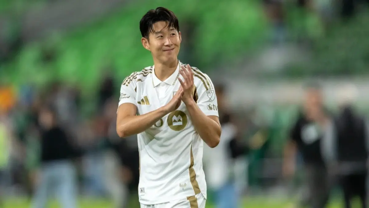 Soccer star Son Heung-min in action