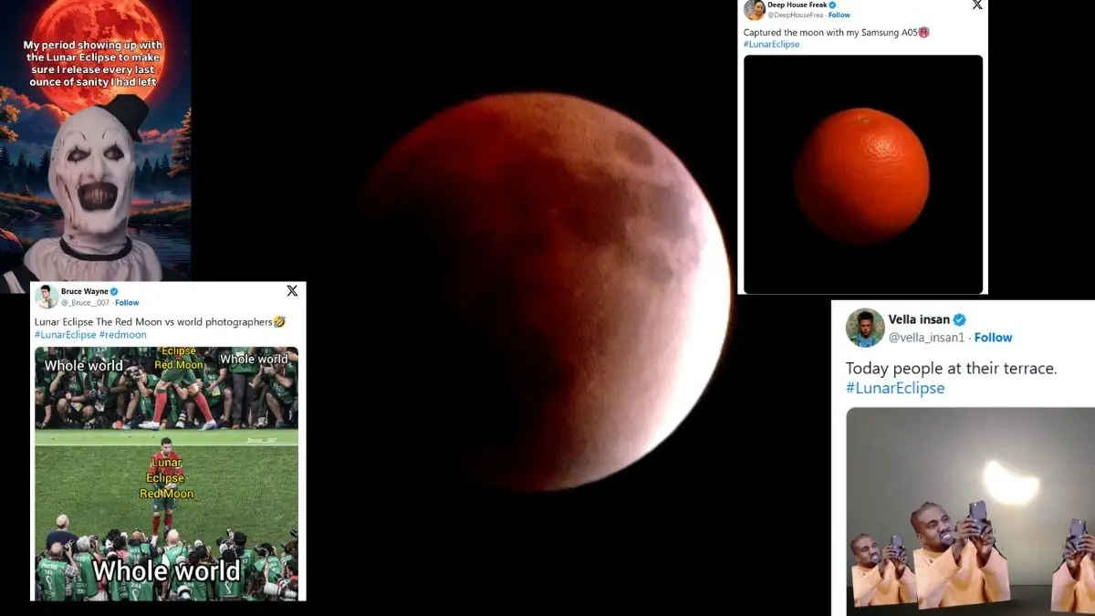 'Release Every Last Ounce of Sanity': Internet Abuzz With Hilarious Takes on the 'Blood Moon' Social Media's Hilarious Take on the Blood Moon