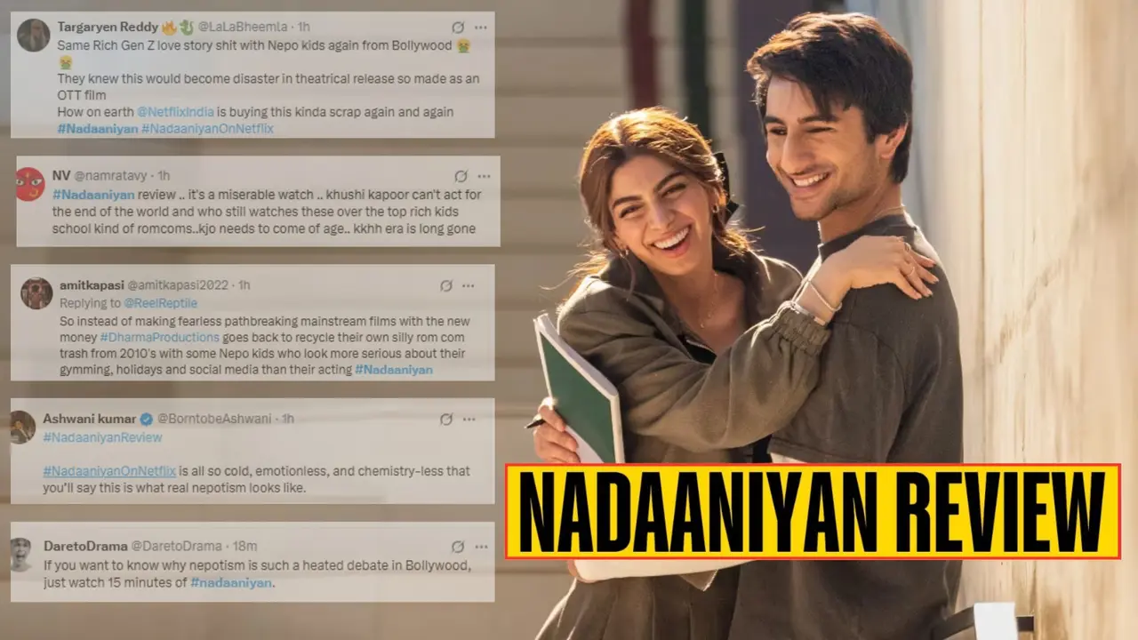 Social media users share reviews of Nadaaniyan