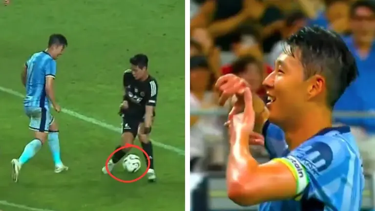 Son Heung-min NUTMEGS K-League Star to Score An Incredible GOAL Leading Tottenham to 4-3 Victory Son Heung-min