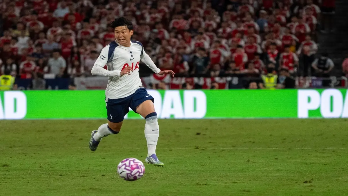 Son Heung-Min in action for Spurs