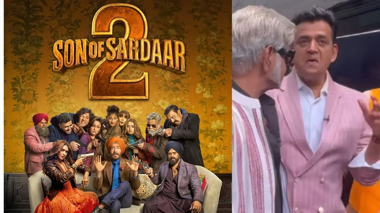 Son of Sardaar 2: Ajay Devgan and Mrunal Thakur Interrupting Ravi Kishan’s Gossip Session With Sanjay Mishra To Pose For The Paps Is Beyond Hilarious Son of Sardaar 2
