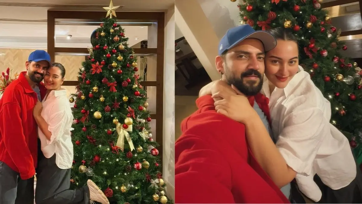 Sonakshi Sinha and Zaheer Iqbal Christmas