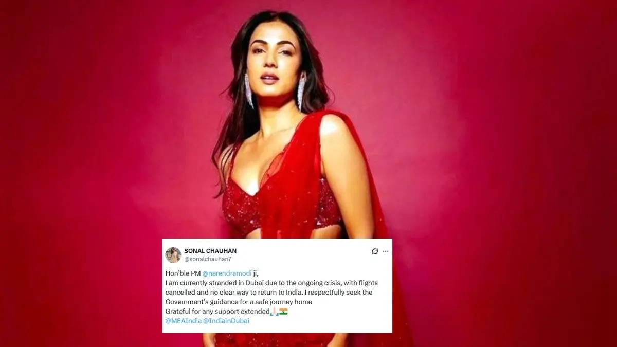 US-Israel Strikes On Iran: Jannat Actress Sonal Chauhan Stranded In Dubai, Seeks Help From PM Modi For 'A Safe Journey Home' Sonal Chauhan stranded in Dubai