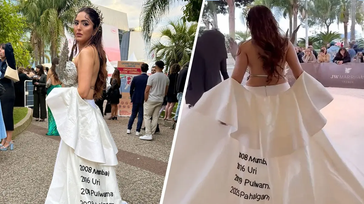 Sonam Chhabra Pays Heartfelt Tribute To Victims Of Pakistan-Sponsored Terror Attacks At Cannes Film Festival | Watch Sonam Chhabra at Cannes Film Festival