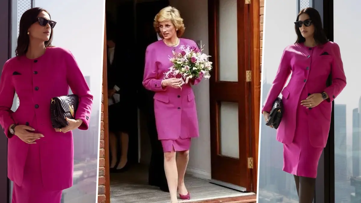 Sonam Kapoor recreates Princess Diana's look for pregnancy announcement