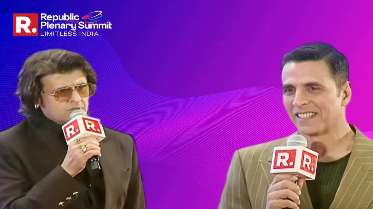 Sonu Nigam and Akshay Kumar attended the Republic Plenary Summit in New Delhi