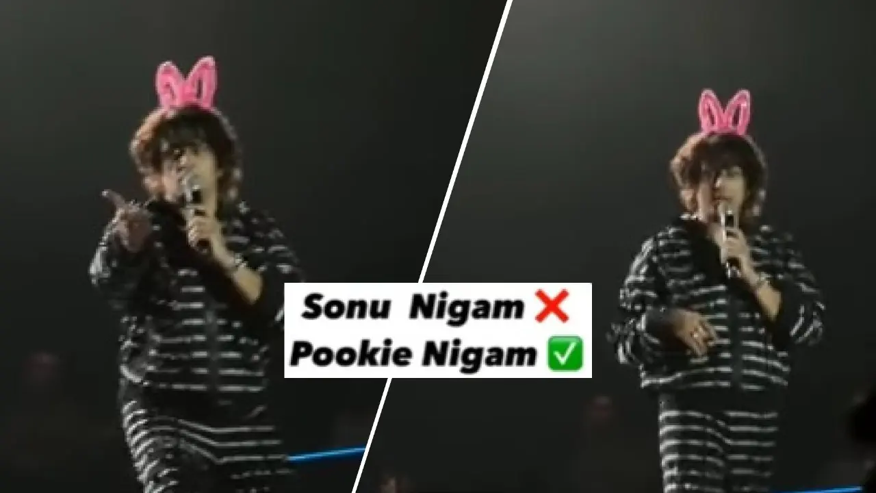 Sonu 'Pookie' Nigam Dons Bunny Hairband Thrown At Him By Fan During Delhi Technological University Concert, Video Goes Viral Sonu Nigam videos from DTU concert go viral
