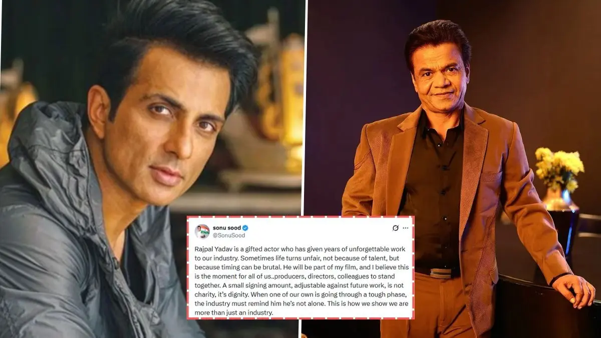 Sonu Sood Steps In To Help Rajpal Yadav After His 'Have To Deal With Crisis Alone' Statement In Cheque Bounce Case Sonu Sood helps Rajpal Yadav