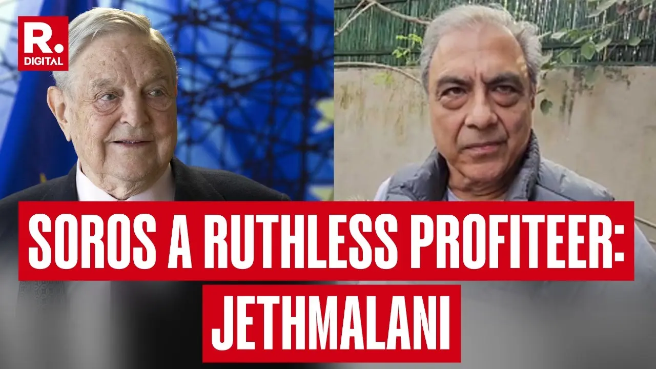 'Soros & Sympathisers Unleashing Economic Terrorism': Mahesh Jethmalani