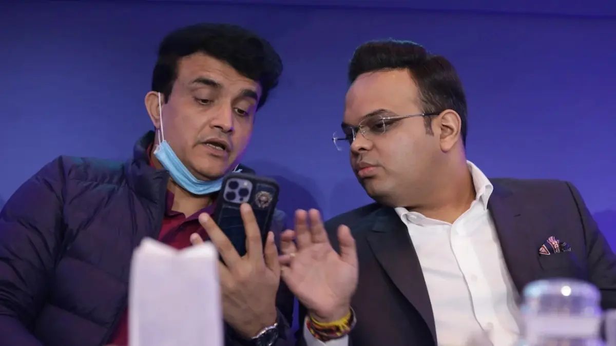 Sourav Ganguly and Jay Shah during an event