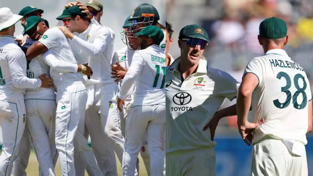 South Africa and Australia Test Team