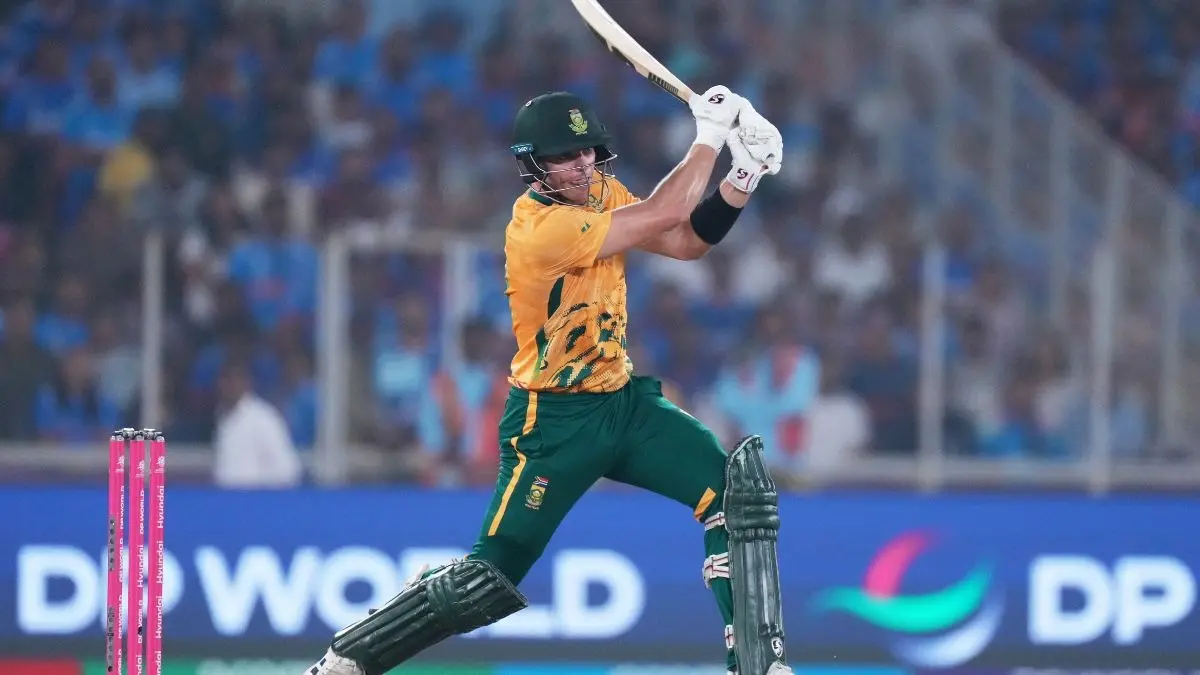 WATCH| Tristian Stubbs Shows Frustrations Over Ball Not Returned By Fans During India's T20 World Cup Super 8 Clash Against South Africa South Africa's Tristan Stubbs in action