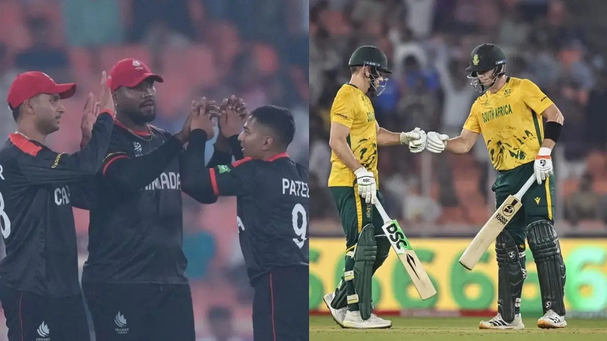 SA vs CAN T20I World Cup 2026: साउथ अफ्रीका के सफर की विजयी शुरुआत, कनाडा को 57 रनों से हराया, Lungi Ngidi ने झटके 4 विकेट South Africa vs Canada T20 World Cup 2026