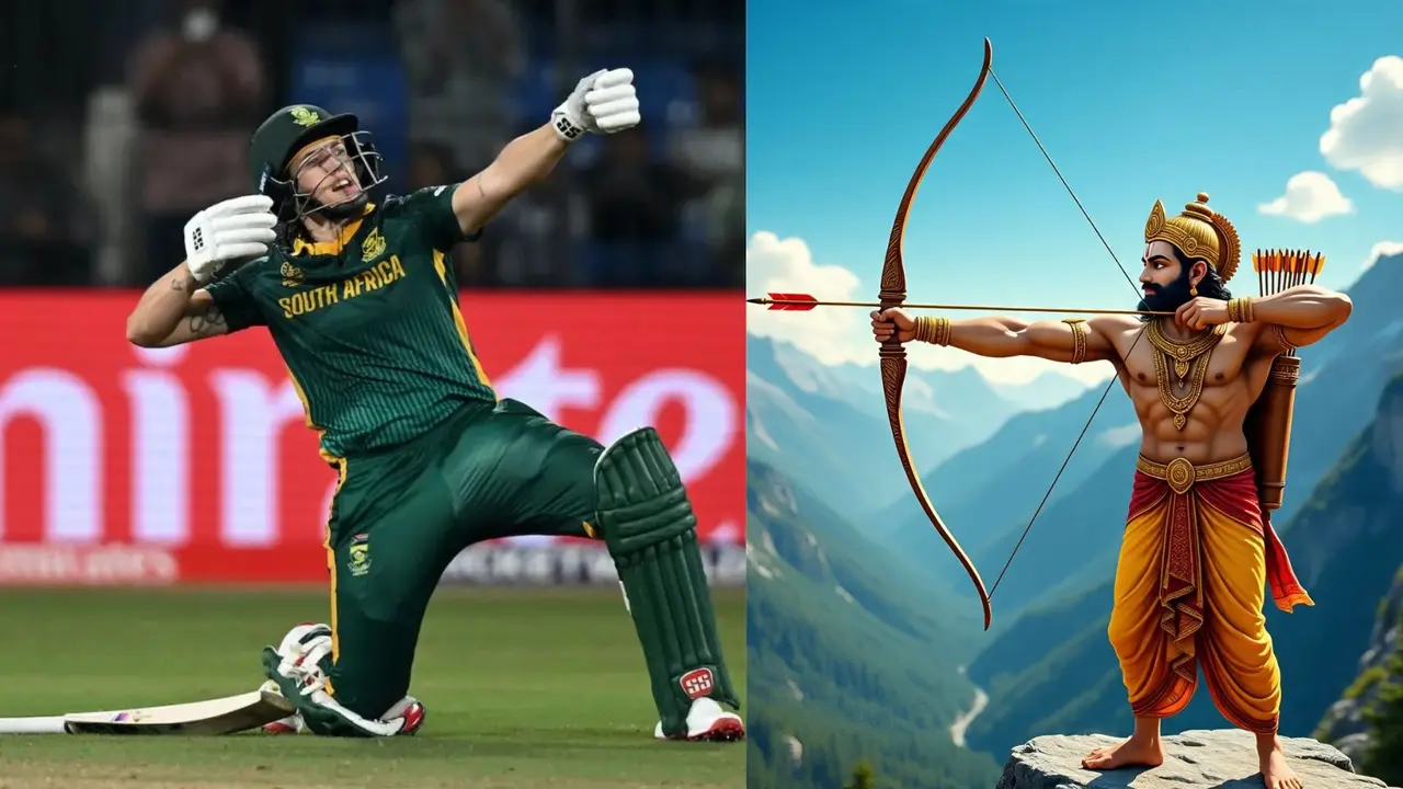 south Africa women cricketer Tazmin Brits lord ram like celebration with bow and arrow video wins heart