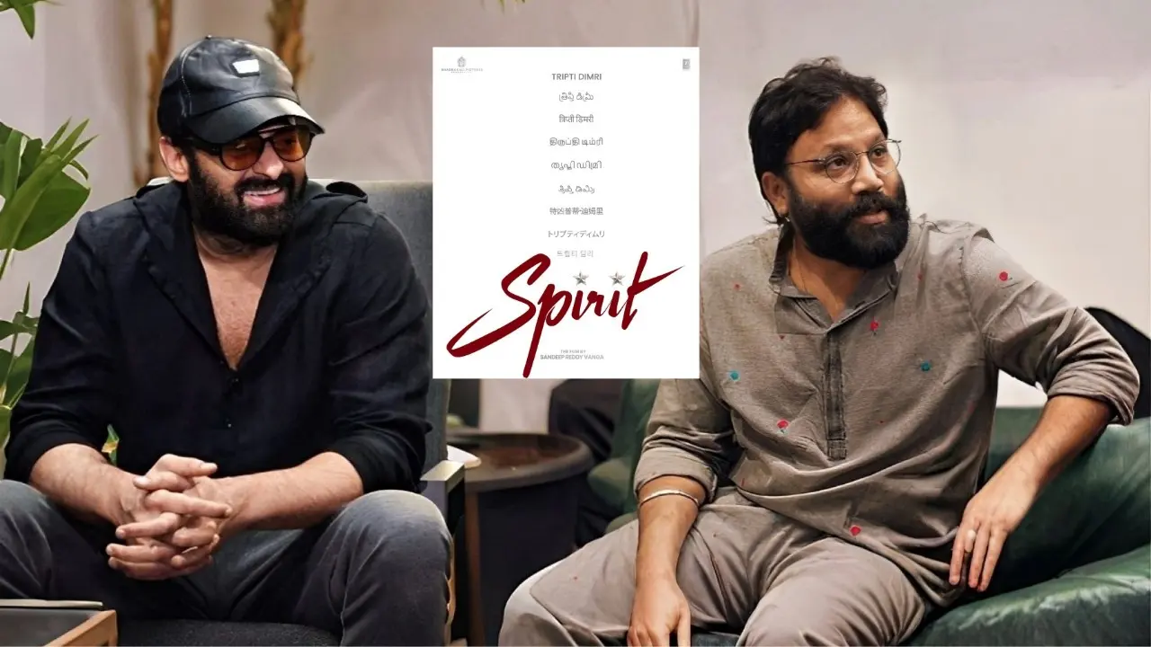 Spirit will see Prabhas playing the role of a cop