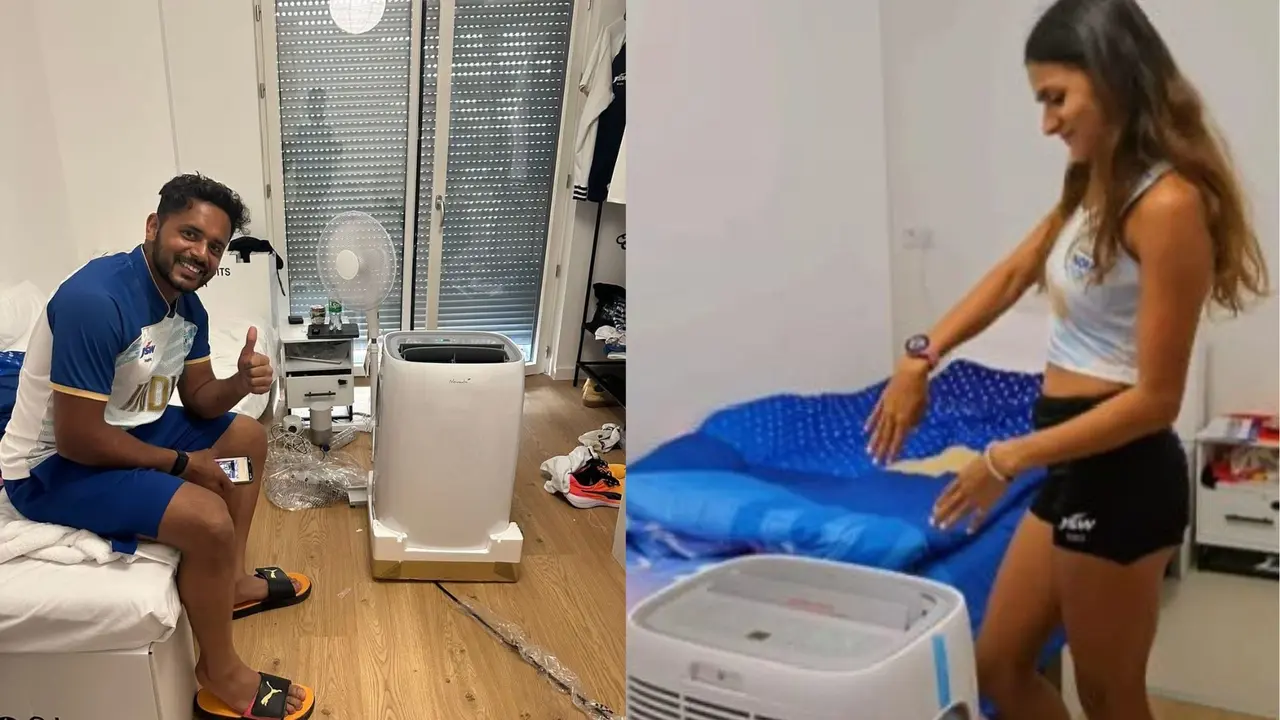 Sports Ministry installed 40 portable AC for Indian athletes in Paris