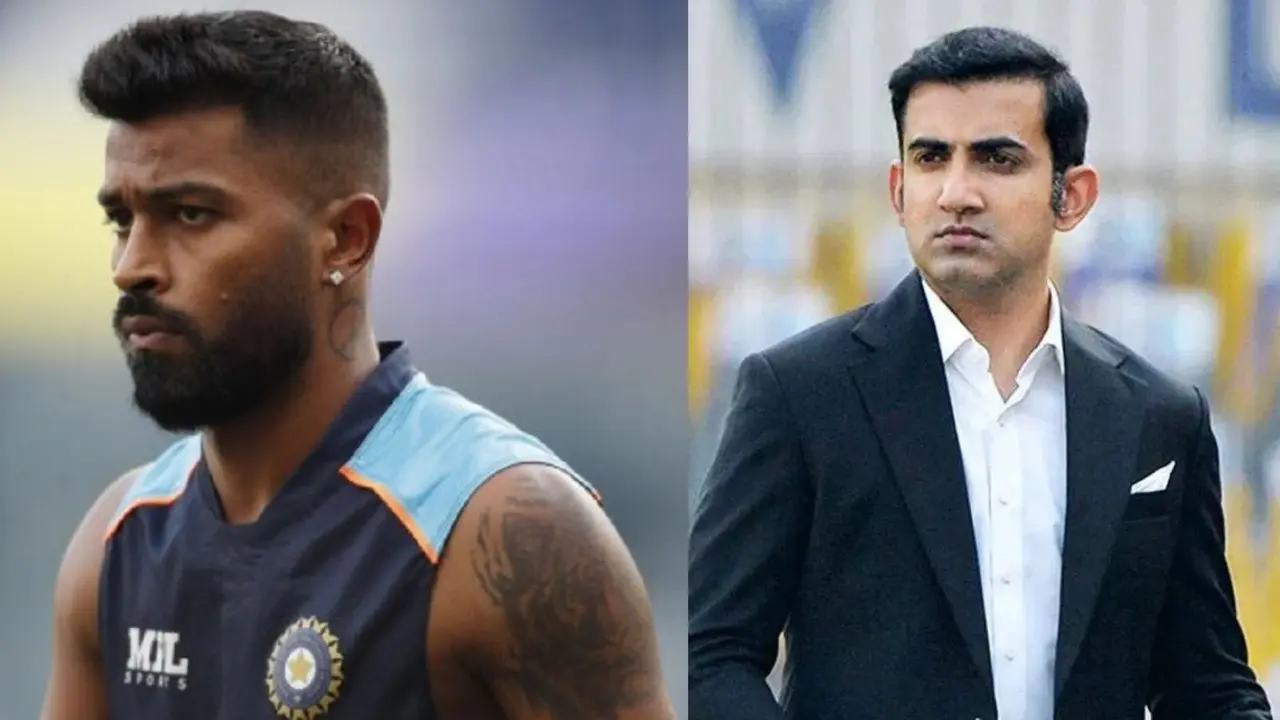 Hardik Pandya and Gautam Gambhir