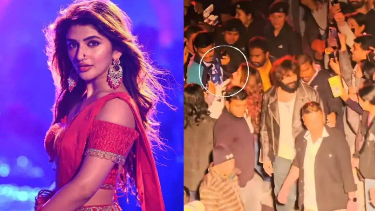 Sreeleela Pulled by Crowd