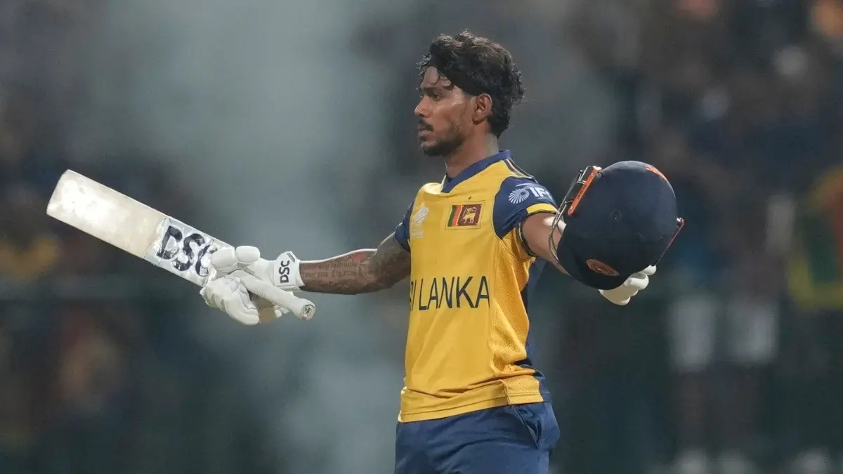 T20 World Cup 2026: Sri Lanka Opener Pathum Nissanka Breaks Multiple Records With Blazing Century Against Australia Sri Lanka's Pathum Nissanka celebrates after scoring century against Australia