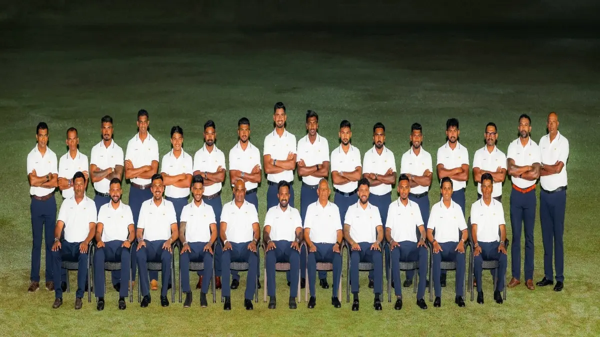 Injury Scare For Sri Lanka Ahead Of Asia Cup, Wanindu Hasaranga Misses Out From Zimbabwe T20I Squad Sri Lanka squad pose ahead of Zimbabwe tour