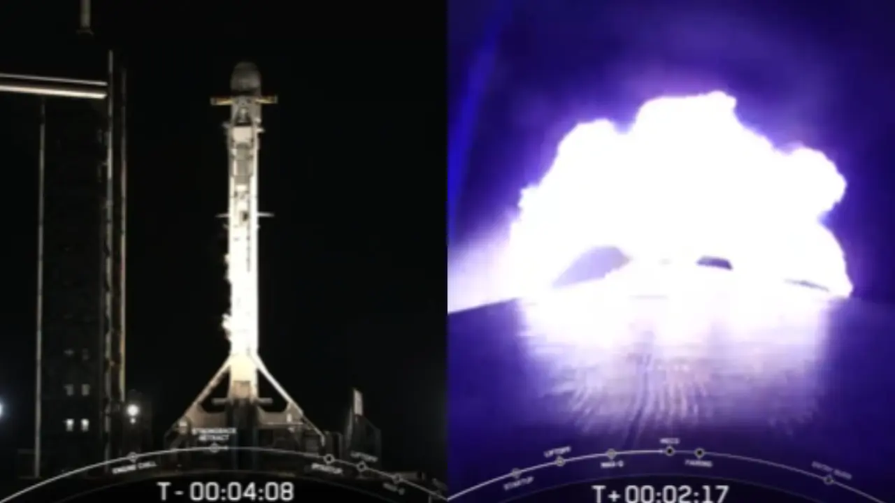 Starlink satellites launched to orbit from Florida