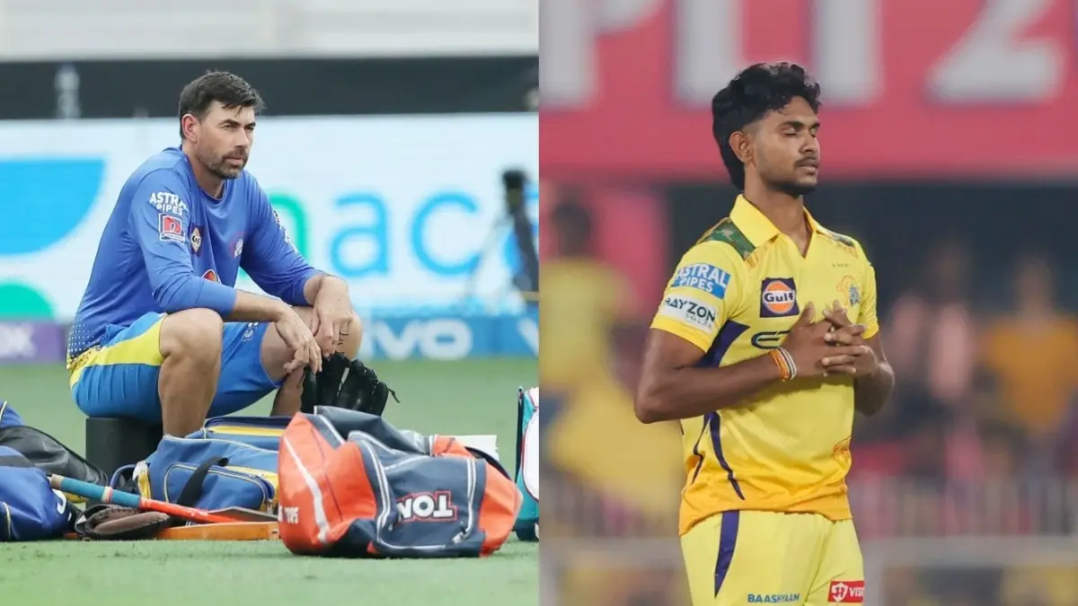 Stephen Fleming and Matheesha Pathirana