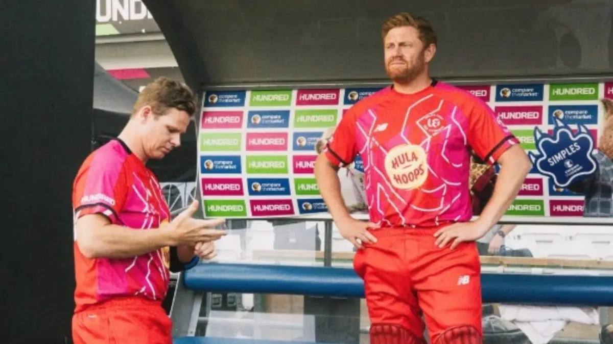 Steve Smith and Jonny Bairstow for the Welsh Fire during The Hundred 2025