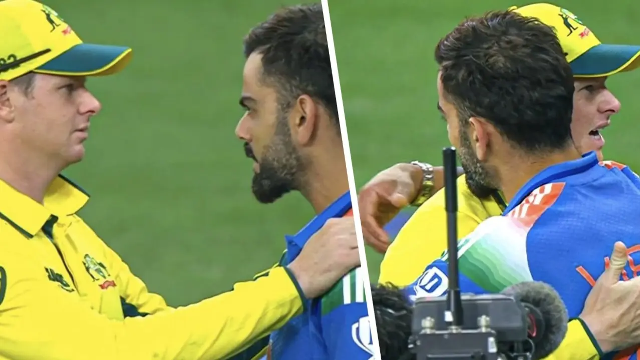 steve smith emotional moment with virat kohli before announcing retirement from odi