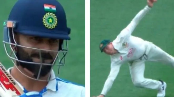 dramatic virat kohli first ball steve smith claim catch