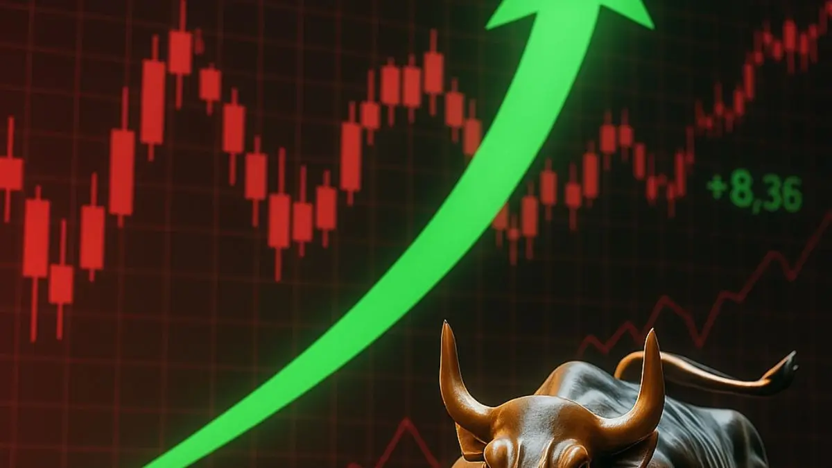 Sensex Defies Global Bloodbath: Why D-Street Is Rallying 800 Points Against All Odds Electronic stock board tracking green ticker data and buy orders showing a bull market surge on the Indian stock exchanges.
