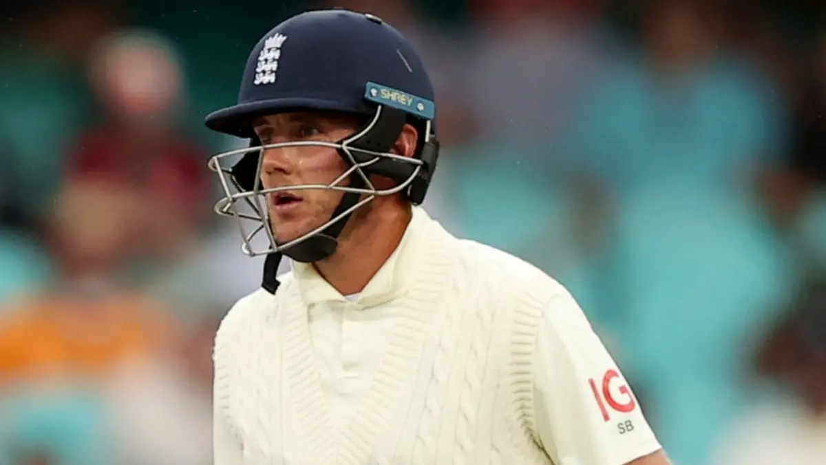 Stuart Broad during the fourth Test match of the Ashes series in 2022