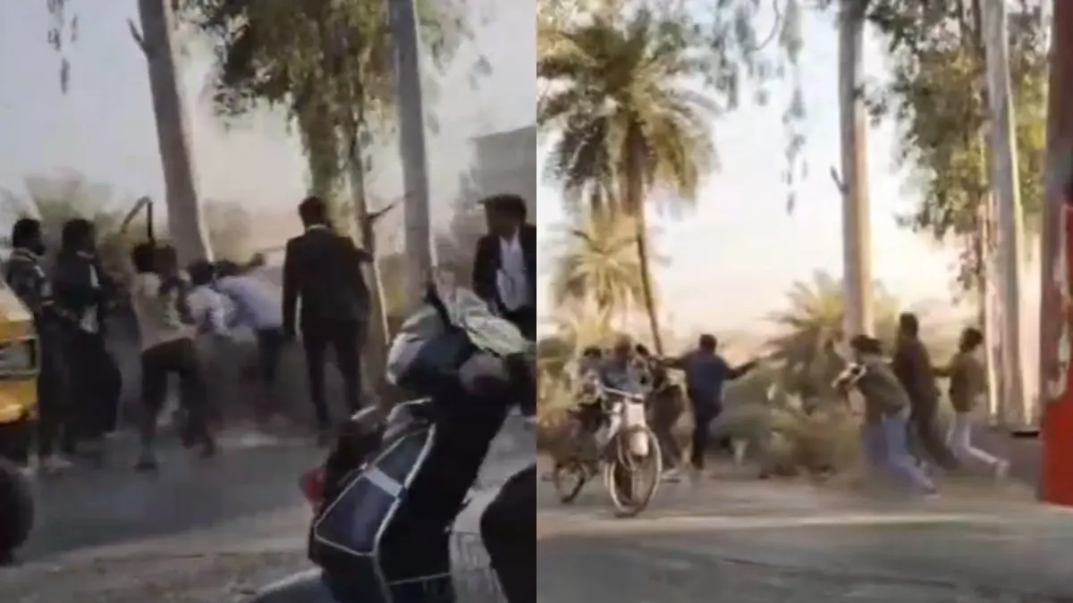 Bijnor College Students Clash on Streets, Beat Each Other With Belts