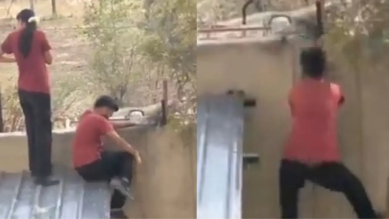 Student was running away after bunking class