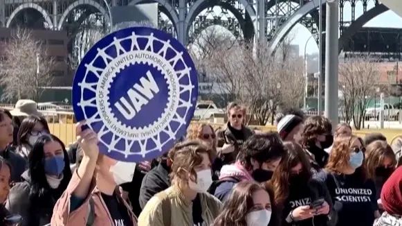 Students Protest at Columbia University