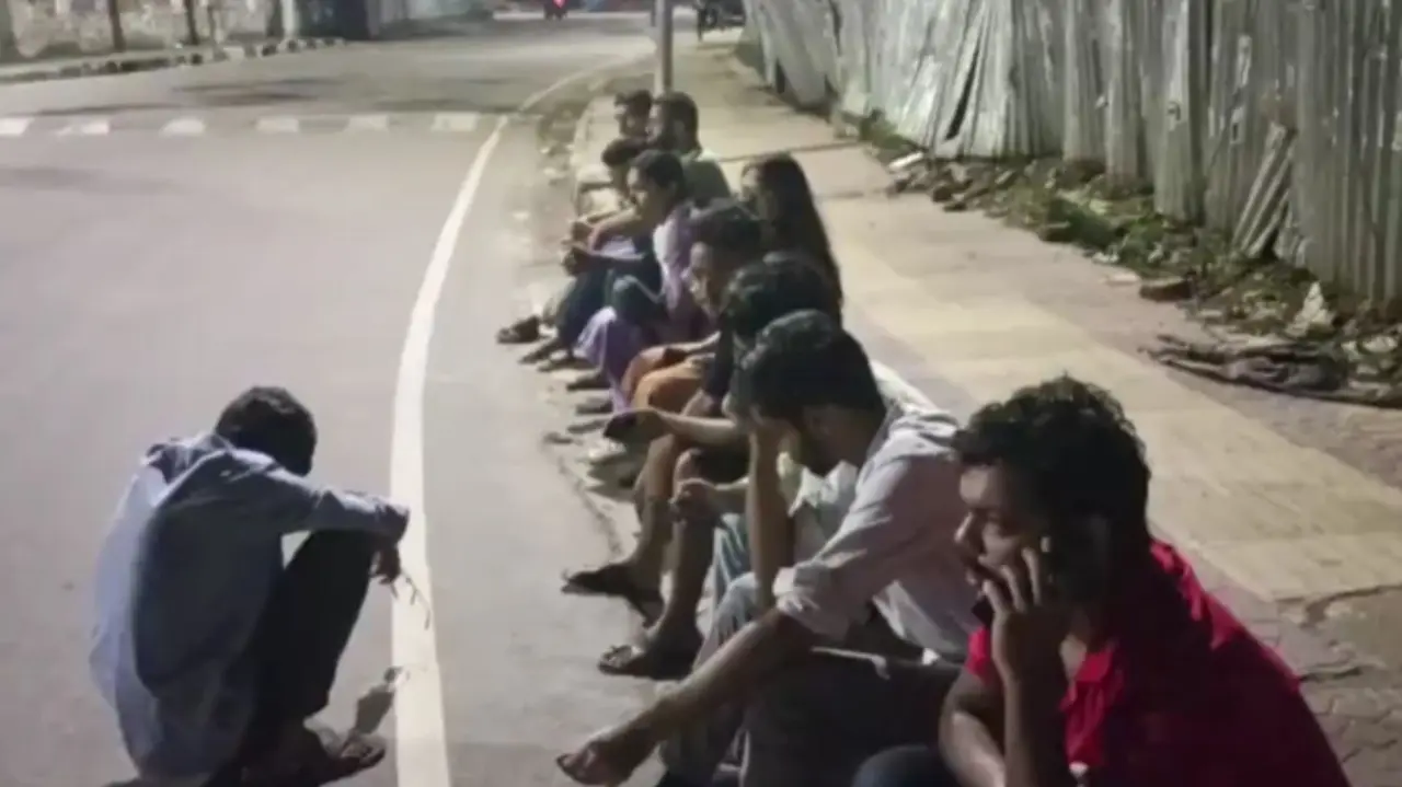 Students safeguard Dhakeshwari Hindu Temple