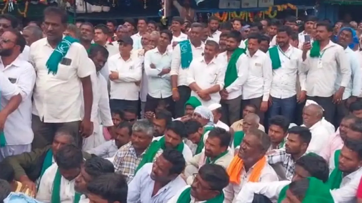 Sugarcane Farmers’ Protest Intensifies in Belagavi; Students Join, BJP Backs Demand for Rs 3,500 per Tonne